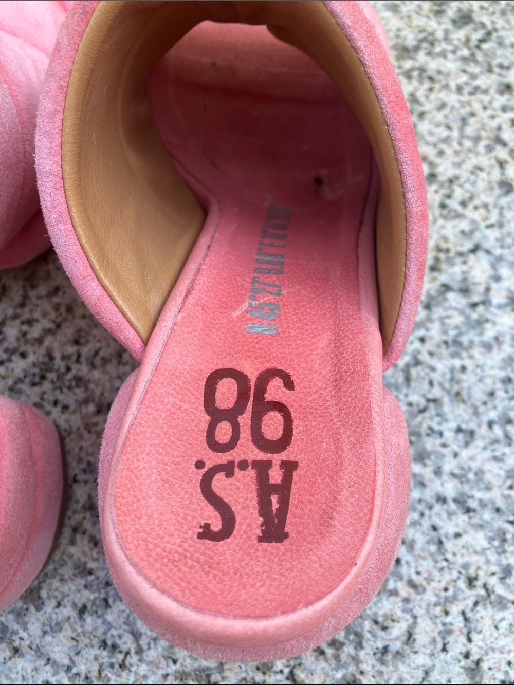 AS.98 Madigan Pink Slide Sandals 38 - Picture 7 of 12